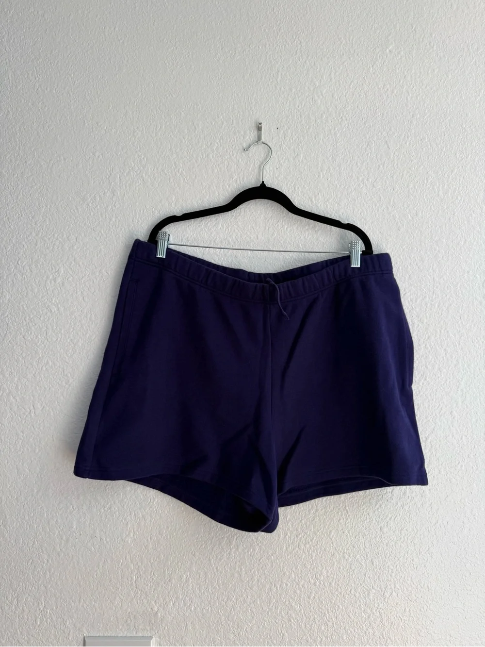 SKIMS cotton fleece boyfriend shorts concord